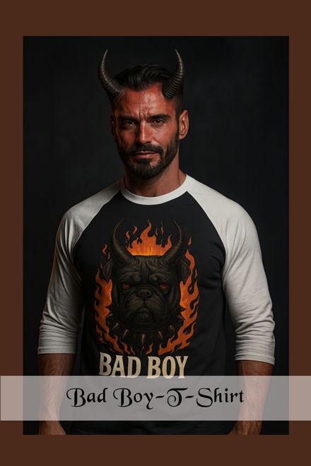 Bad Boy-Sleeve Raglan Shirt
