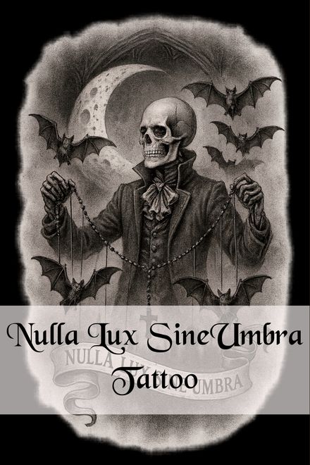 Nulla Lux Sine Umbra - Tattoo Design