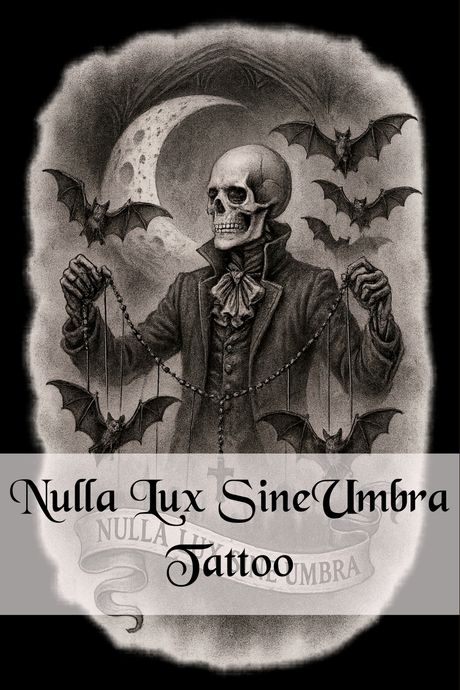 Nulla Lux Sine Umbra - Tattoo Design