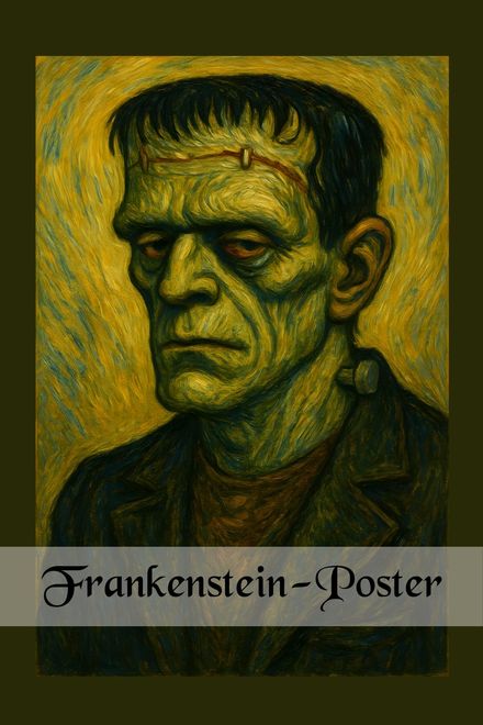 Frankestein-Matte Paper Poster