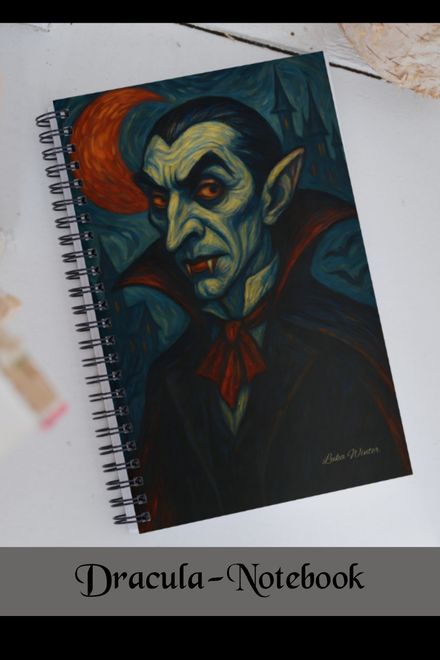 Dracula-Spiral Notebook