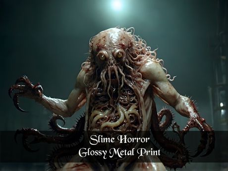 Slime Horror / Glossy Metal Print