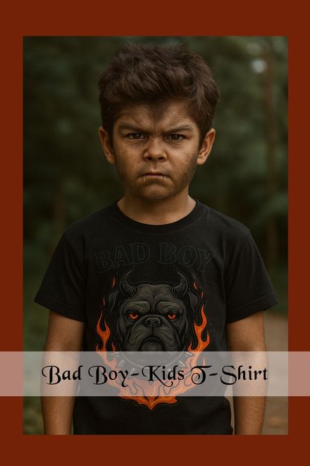 Bad Boy-Organic Cotton Kids T-Shirt