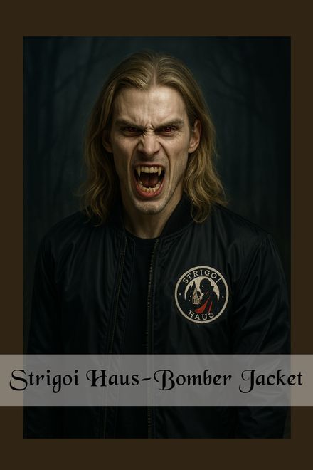 Logo Strigoi Haus-Bomber Jacket
