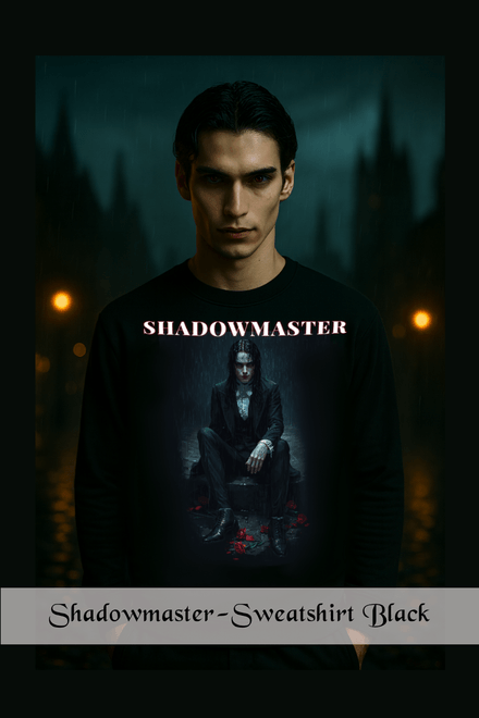 Shadowmaster-All-Over Print Recycled Unisex Sweatshirt-Black