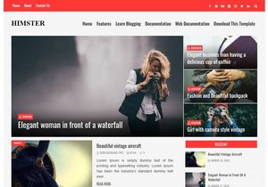 Himster Blogger Template Premium Version