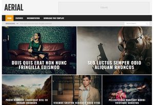 Aerial Blogger Template Premium Version