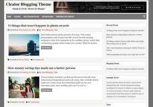Cleator Blogger Template Premium Version