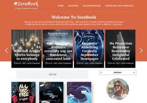 Sora Book Blogger Template Premium Version
