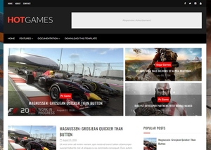 Hot Games Gaming Blogger Template Extended Version