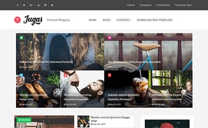 Jugas Blogger Template Premium Version