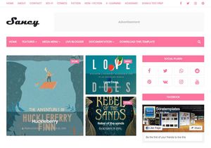 Sancy Blogger Template Premium Version