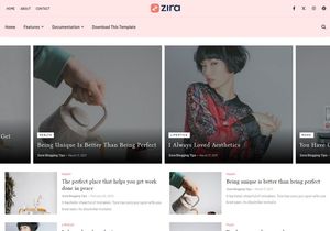 Zira Blogger Template Premium Version