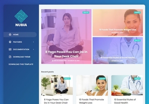 Nubia Blogger Template Extended Version