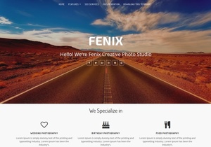 Fenix Blogger Template Premium Version