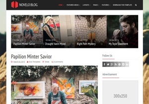 Novelo Blog Blogger Template Premium Version