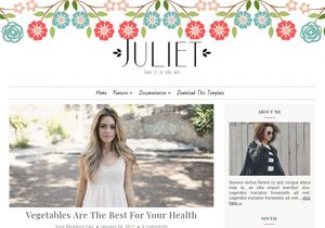 Juliet Blogger Template Premium Version