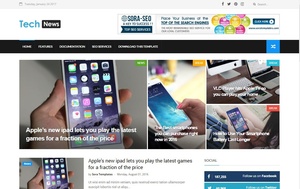 Tech News Blogger Template Premium Version