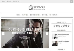Sinensis Blogger Template Premium Version