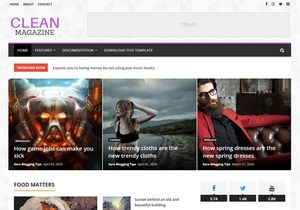 CleanMagazine Blogger Template Premium Version