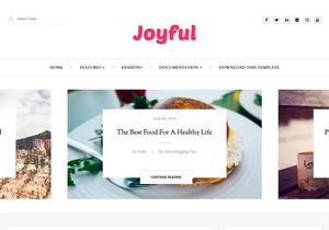 JoyFul Blogger Template Premium Version