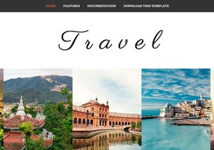 Travel Blogger Template Premium Version