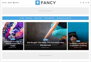 Fancy Blogger Template Premium Version