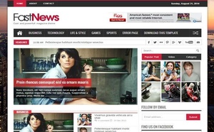 Fast News Blogger Template Premium Version