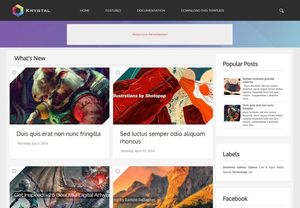 Krystal Blogger Template Extended Version