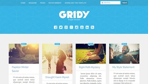 Gridy Blogger Template Premium Version