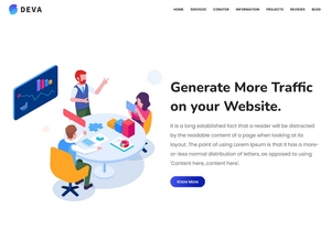 Deva Blogger Template Premium Version