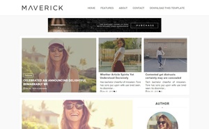 Maverick Blogger Template Premium Version
