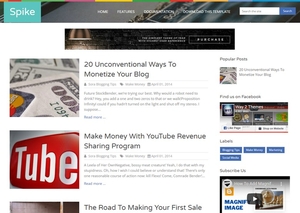 Spike Blogger Template Premium Version