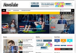 NewsTube Blogger Template Premium Version