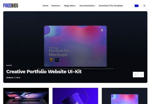 Freebies Blogger Template Premium Version