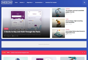 Neeon Blogger Template Extended Version