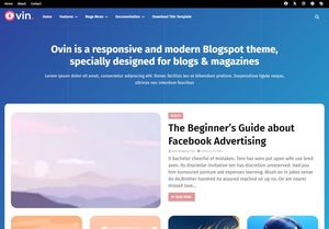 Ovin Blogger Template Extended Version