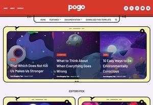 Pogo Blogger Template Extended Version