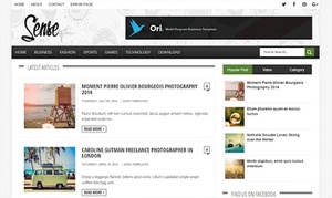 Sense Blogger Template Premium Version
