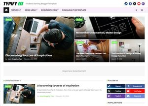 Typify Blogger Template Extended Version