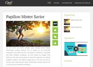 Opal Blogger Template Extended Version