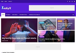 Teckyx Blogger Template Premium Version