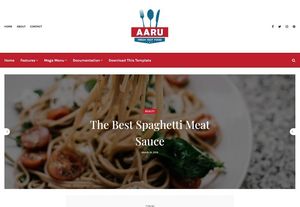 Aaru Blogger Template Premium Version