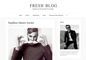 Fresh Blog Blogger Template Premium Version