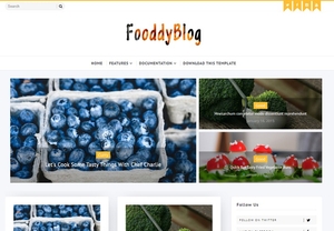Fooddy Blogger Template Extended Version