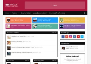 Best Result Blogger Template Premium Version