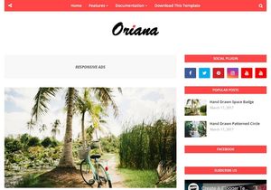 Oriana Blogger Template Extended Version