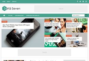 Sora Seven Blogger Template Extended Version