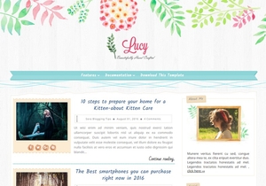 Lucy Blogger Template Extended Version