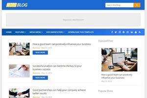 Nitro Blogger Template Premium Version